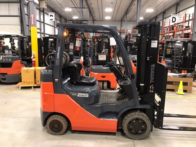 Used forklift for sale in Hamilton | 2021 TOYOTA 5000 LB IC Cushion Forklift | Model: 8FGCU25