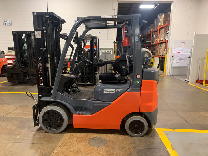 Used forklift for sale in Toronto | 2021 TOYOTA 5000 LB IC Cushion Forklift | Model: 8FGCU25