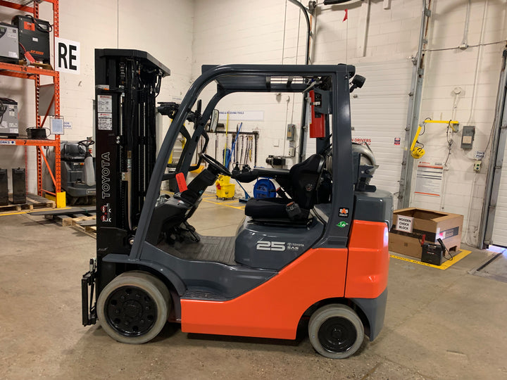 Used forklift for sale in Toronto | 2021 TOYOTA 5000 LB IC Cushion Forklift | Model: 8FGCU25