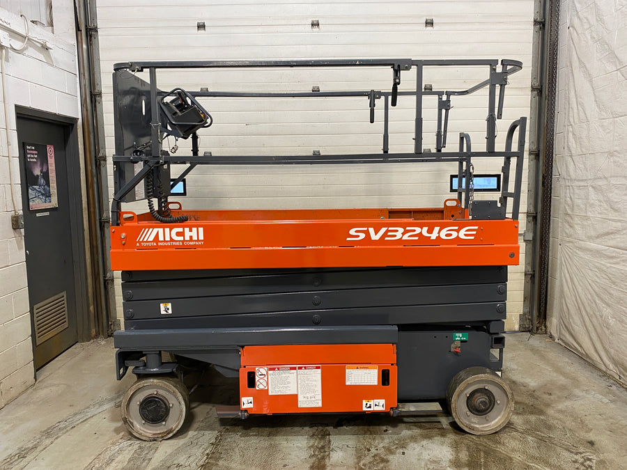 Used forklift for sale in Barrie | 2018 TOYOTA Scissor Lift | Model: SV3246E
