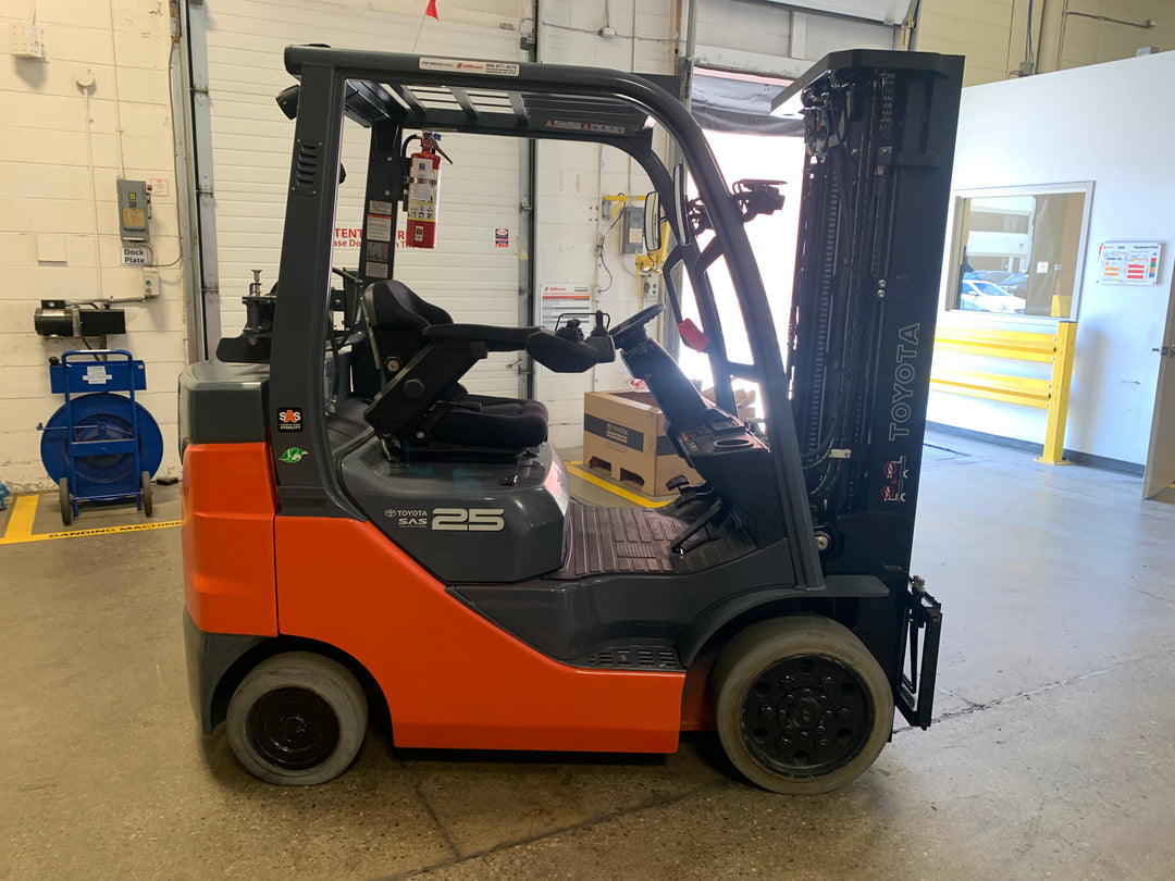 Used forklift for sale in Toronto | 2021 TOYOTA 5000 LB IC Cushion Forklift | Model: 8FGCU25