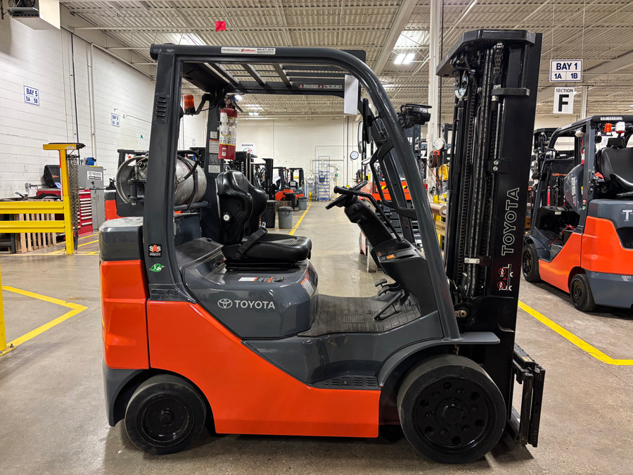 Used forklift for sale in Toronto | 2021 TOYOTA 5,000 LB IC Cushion Forklift | Model: 8FGCU25