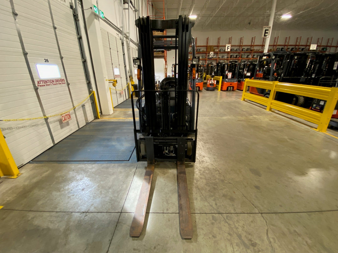 Used forklift for sale in Kitchener | 2021 TOYOTA 3,500 LB 3-Wheel Electric Forklift Longbox | Model: 8FBEH18U
