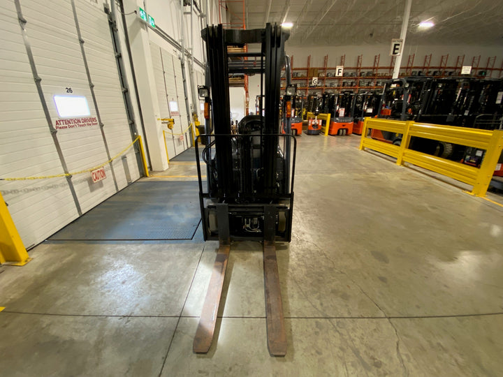 Used forklift for sale in Kitchener | 2021 TOYOTA 3,500 LB 3-Wheel Electric Forklift Longbox | Model: 8FBEH18U