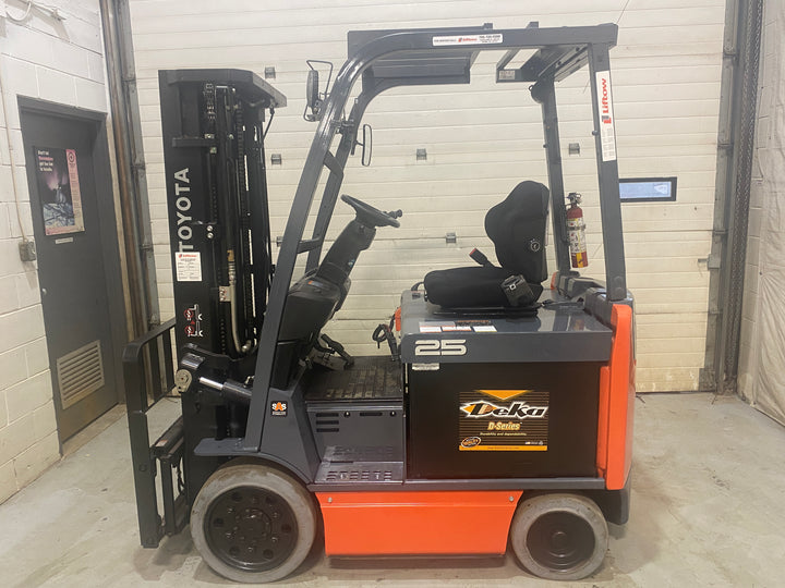 Used forklift for sale in Barrie | 2020 TOYOTA 5,000 LB Electric Cushion Forklift | Model: 8FBCU25