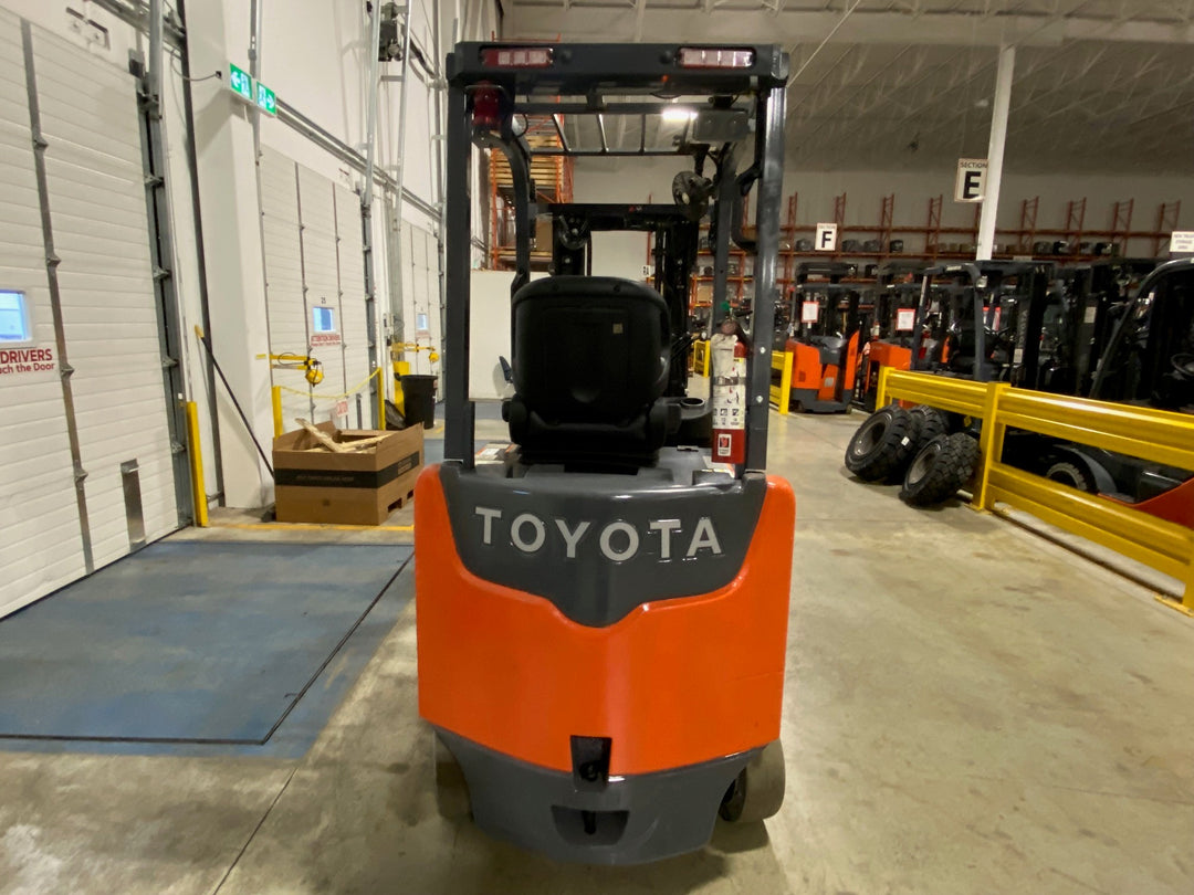 Used forklift for sale in Ajax | 2019 TOYOTA 5,000 LB Electric Cushion Forklift | Model: 8FBCU25
