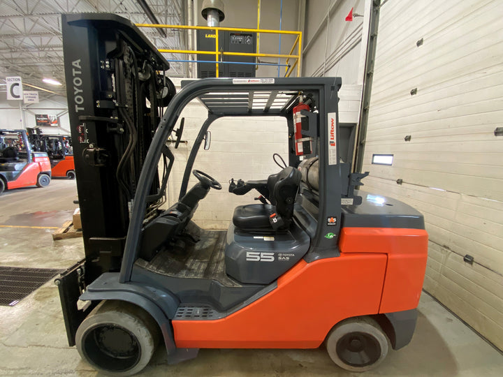 Used forklift for sale in Barrie | 2019 TOYOTA 12000 LB IC Cushion Forklift | Model: 8FGC55U