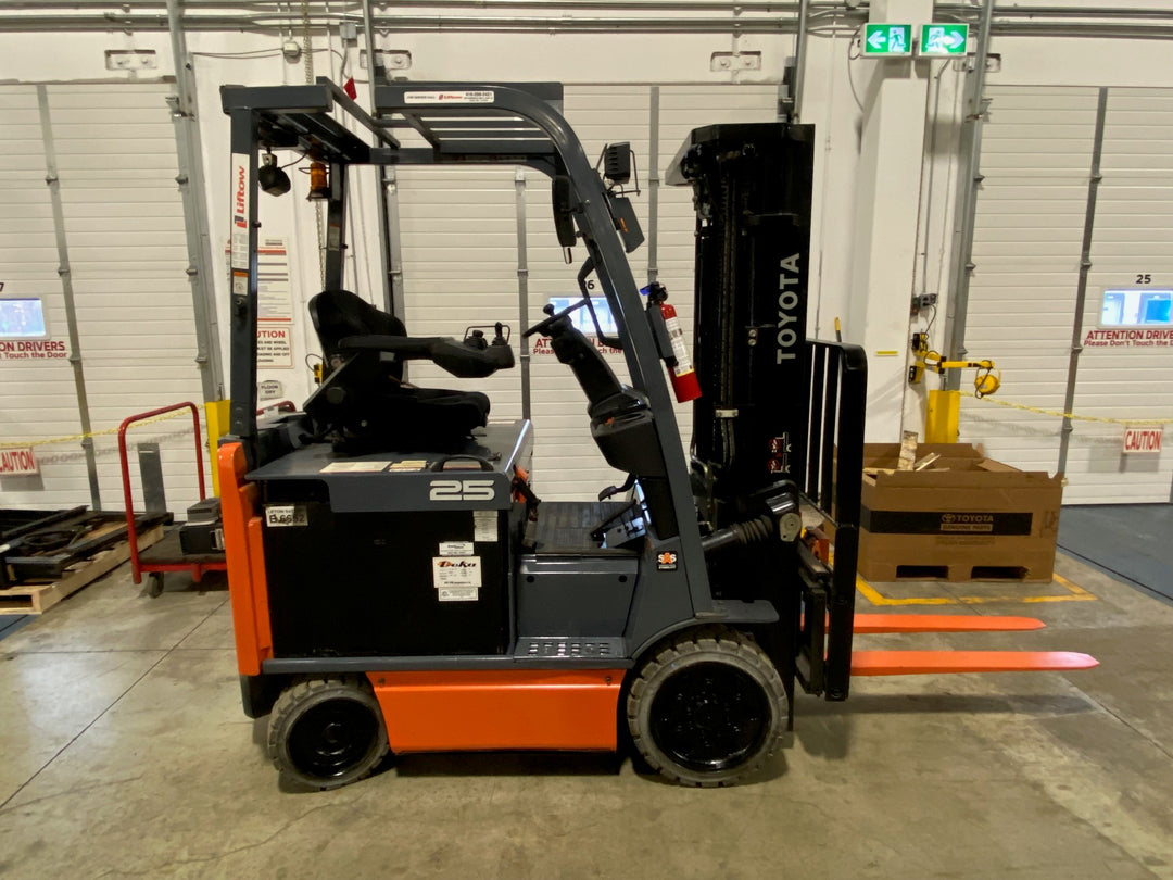 Used forklift for sale in Ajax | 2019 TOYOTA 5,000 LB Electric Cushion Forklift | Model: 8FBCU25