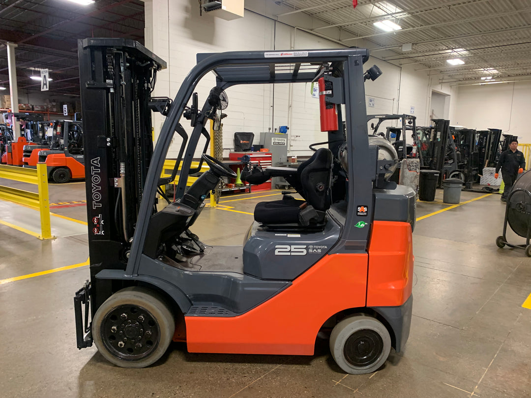 Used forklift for sale in Toronto | 2021 TOYOTA 5000 LB IC Cushion Forklift | Model: 8FGCU25