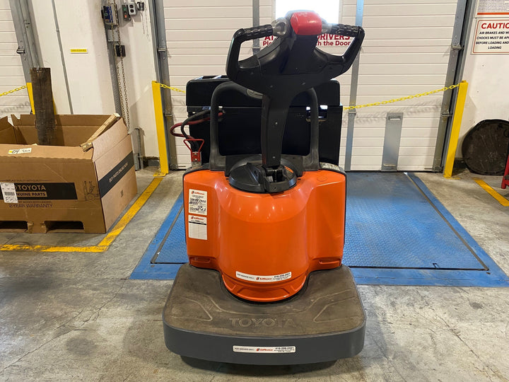 Used forklift for sale in Ajax | 2016 TOYOTA 6,000 LB Electric Walkie Rider Pallet Truck | Model: 8HBE30