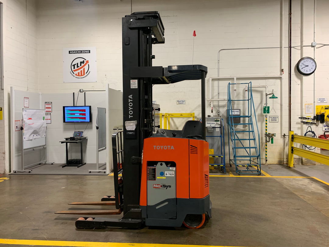 Used forklift for sale in Toronto | 2020 TOYOTA 4,500 LB Electric Reach Truck | Model: 9BR233M280
