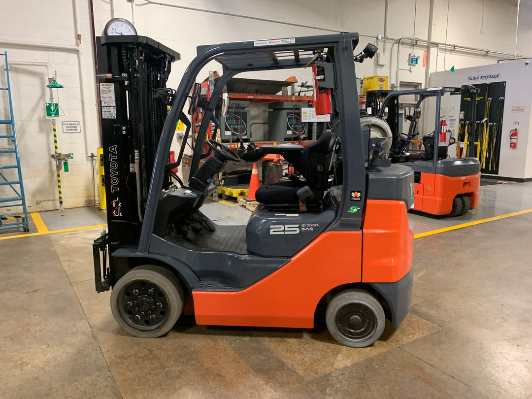 Used forklift for sale in Toronto | 2021 TOYOTA 5000 LB IC Cushion Forklift | Model: 8FGCU25
