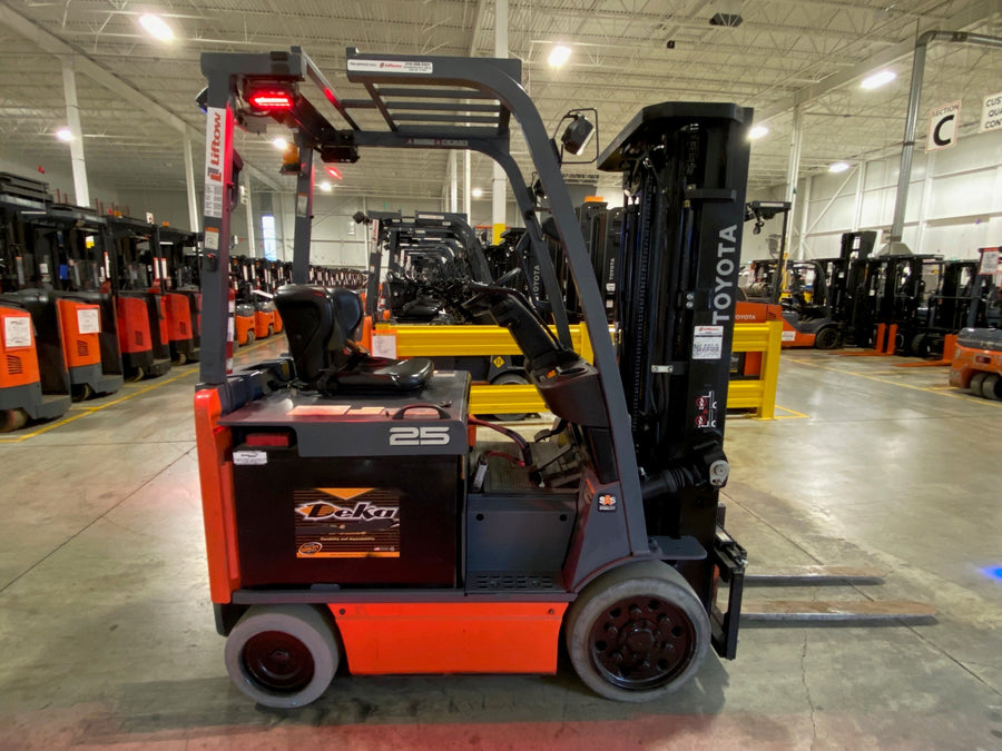 Used forklift for sale in Ajax | 2021 TOYOTA 5,000 LB Electric Cushion Forklift | Model: 8FBCU25