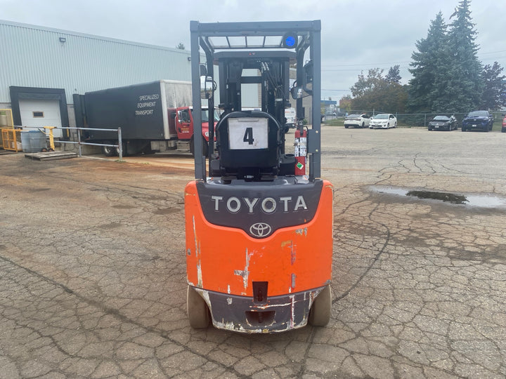 Used forklift for sale in Kitchener | 2018 TOYOTA 5,000 LB Electric Cushion Forklift | Model: 8FBCU25