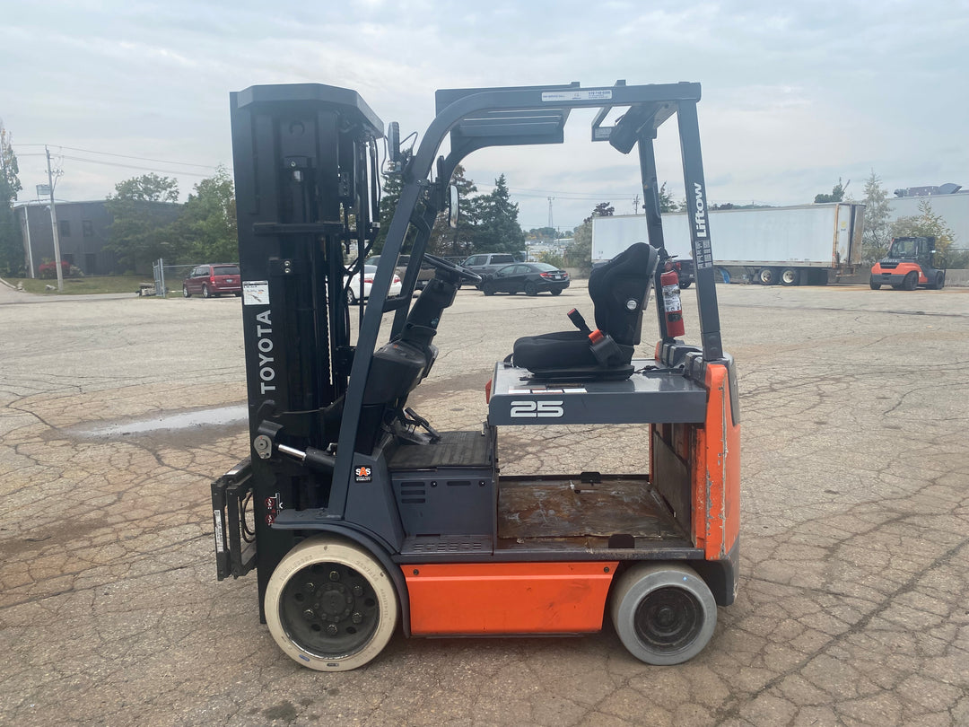 Used forklift for sale in Kitchener | 2018 TOYOTA 5,000 LB Electric Cushion Forklift | Model: 8FBCU25