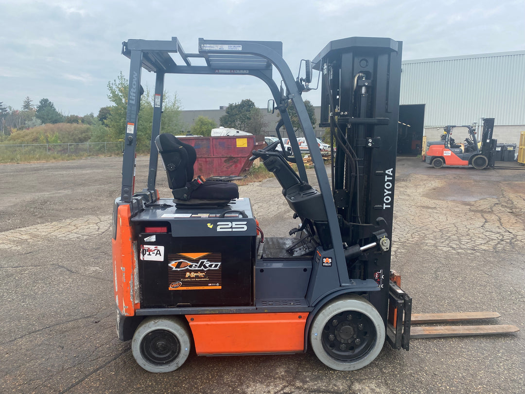 Used forklift for sale in Kitchener | 2017 TOYOTA 5,000 LB Electric Cushion Forklift | Model: 8FBCU25