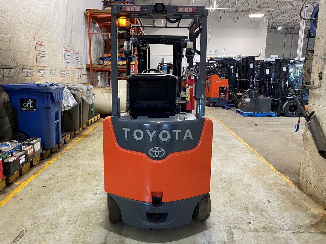 Used forklift for sale in Barrie | 2021 TOYOTA 5,000 LB Electric Cushion Forklift | Model: 8FBCU25
