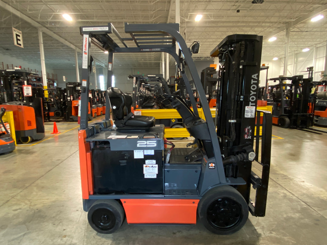 Used forklift for sale in Ajax | 2021 TOYOTA 5000 LB Electric Cushion Forklift | Model: 8FBCU25