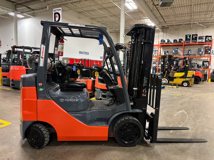 Used forklift for sale in Toronto | 2021 TOYOTA 5,000 LB IC Cushion Forklift | Model: 8FGCU25