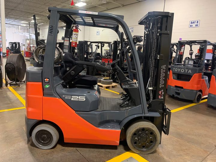 Used forklift for sale in Toronto | 2021 TOYOTA 5000 LB IC Cushion Forklift | Model: 8FGCU25