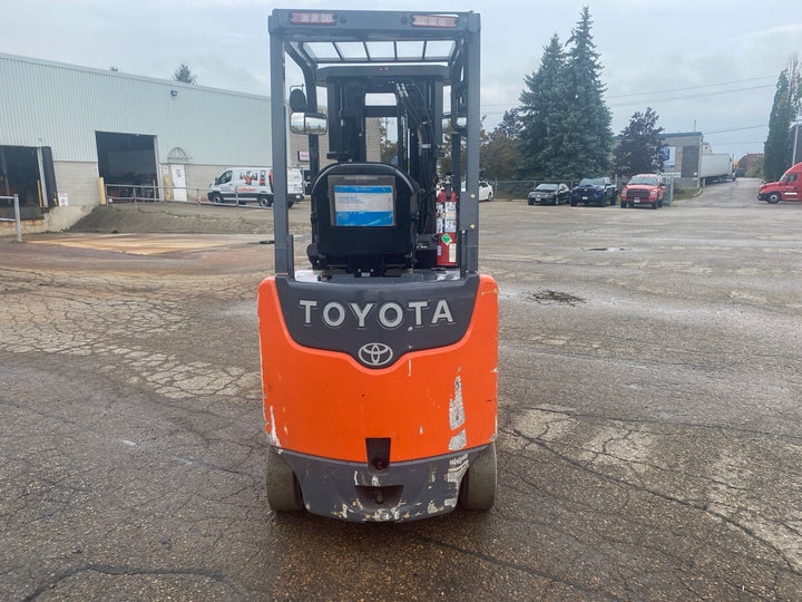 Used forklift for sale in Kitchener | 2017 TOYOTA 5,000 LB Electric Cushion Forklift | Model: 8FBCU25