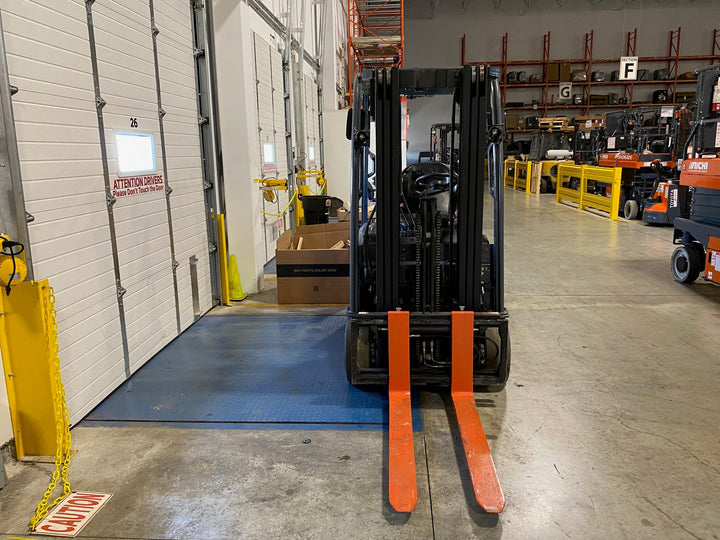 Used forklift for sale in Ajax | 2020 TOYOTA 4000 LB 3-Wheel Electric Forklift | Model: 8FBE20U