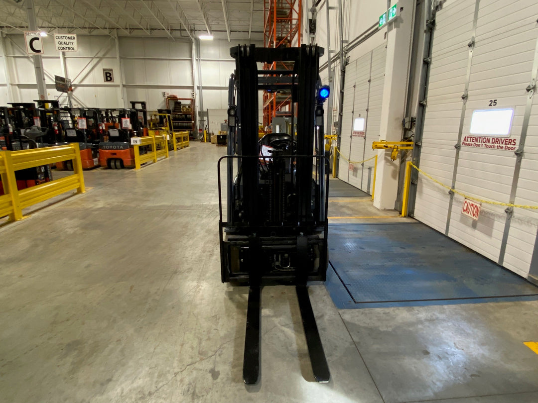 Used forklift for sale in Kitchener | 2023 TOYOTA 3,500 LB 3-Wheel Electric Forklift Longbox | Model: 8FBEH18U