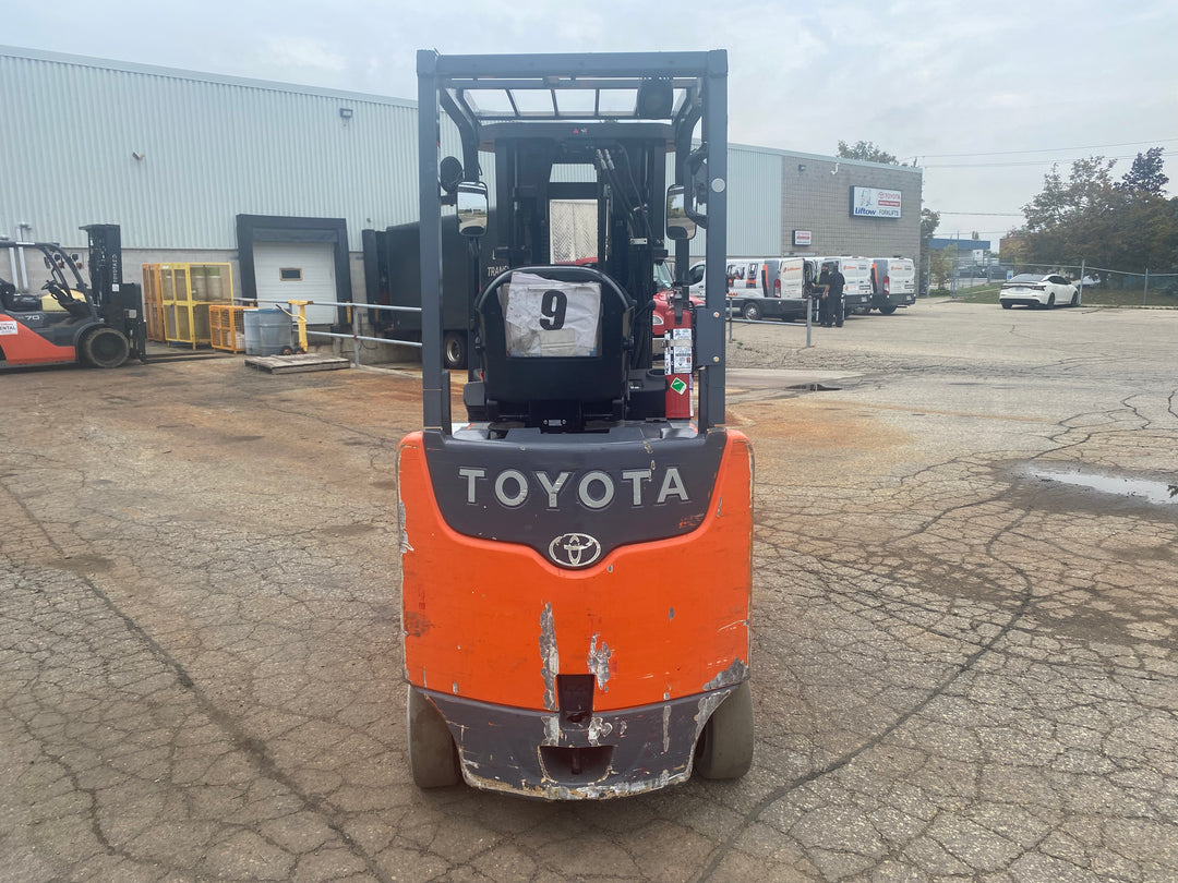 Used forklift for sale in Kitchener | 2018 TOYOTA 5,000 LB Electric Cushion Forklift | Model: 8FBCU25