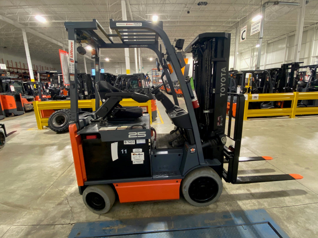 Used forklift for sale in Ajax | 2019 TOYOTA 5,000 LB Electric Cushion Forklift | Model: 8FBCU25