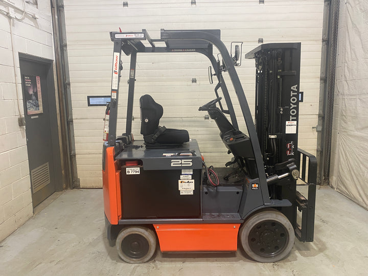 Used forklift for sale in Barrie | 2020 TOYOTA 5,000 LB Electric Cushion Forklift | Model: 8FBCU25