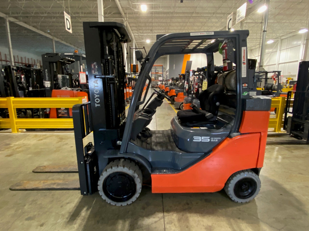 Used forklift for sale in Vaughan | 2019 TOYOTA 8,000 LB IC Cushion Forklift | Model: 8FGC35U