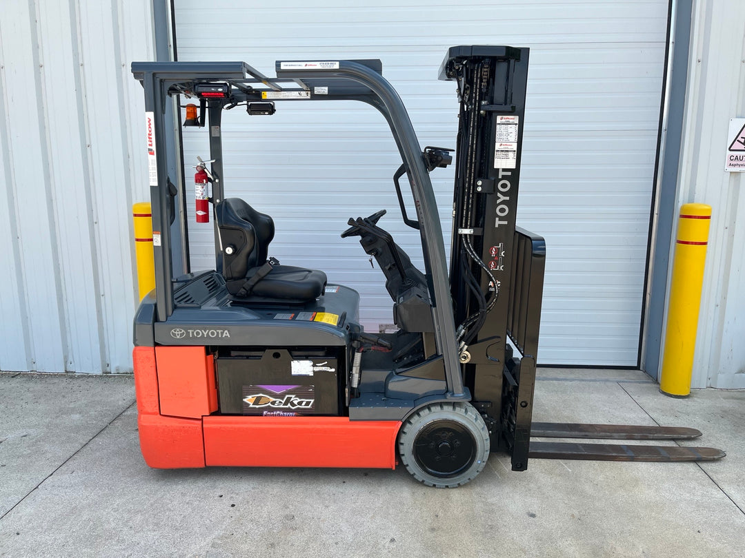 Used forklift for sale in London | 2022 TOYOTA 4,000 LB 3-Wheel Electric Forklift | Model: 8FBE20U