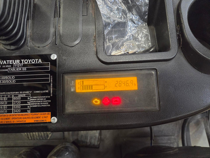 Used forklift for sale in Lachine | 2017 TOYOTA 10,000 LB Diesel Pneumatic Forklift | Model: 8FD45U