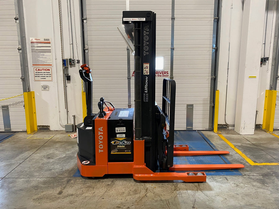 Used forklift for sale in Ajax | 2020 TOYOTA 3000 LB Electric Walkie Reach Walkie Stacker | Model: 6BWR153F80