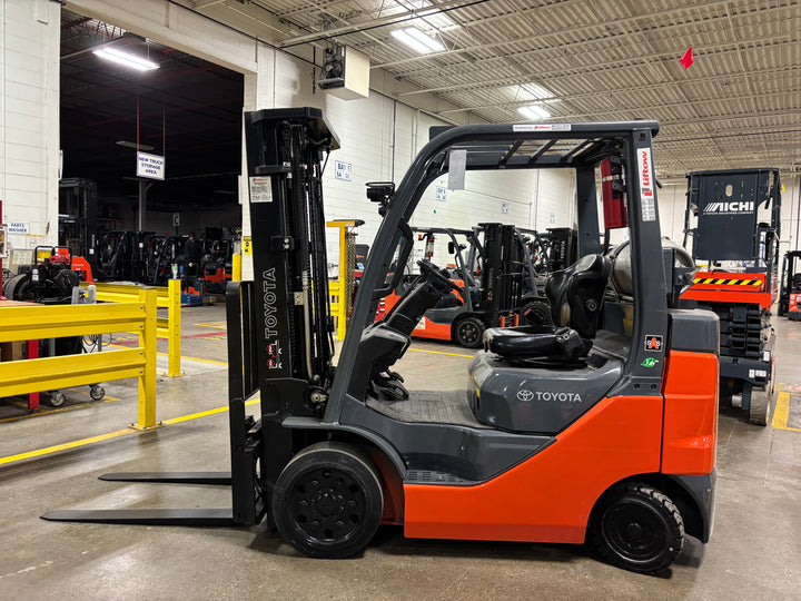 Used forklift for sale in Toronto | 2021 TOYOTA 5,000 LB IC Cushion Forklift | Model: 8FGCU25