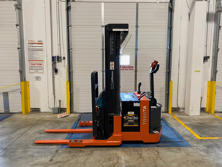 Used forklift for sale in Ajax | 2020 TOYOTA 3000 LB Electric Walkie Reach Walkie Stacker | Model: 6BWR153F80