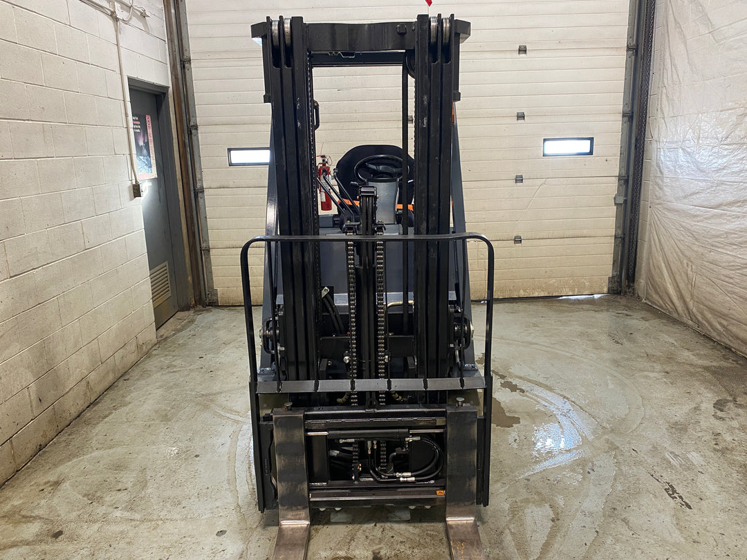 Used forklift for sale in Barrie | 2021 TOYOTA 5000 LB Electric Cushion Forklift | Model: 8FBCU25