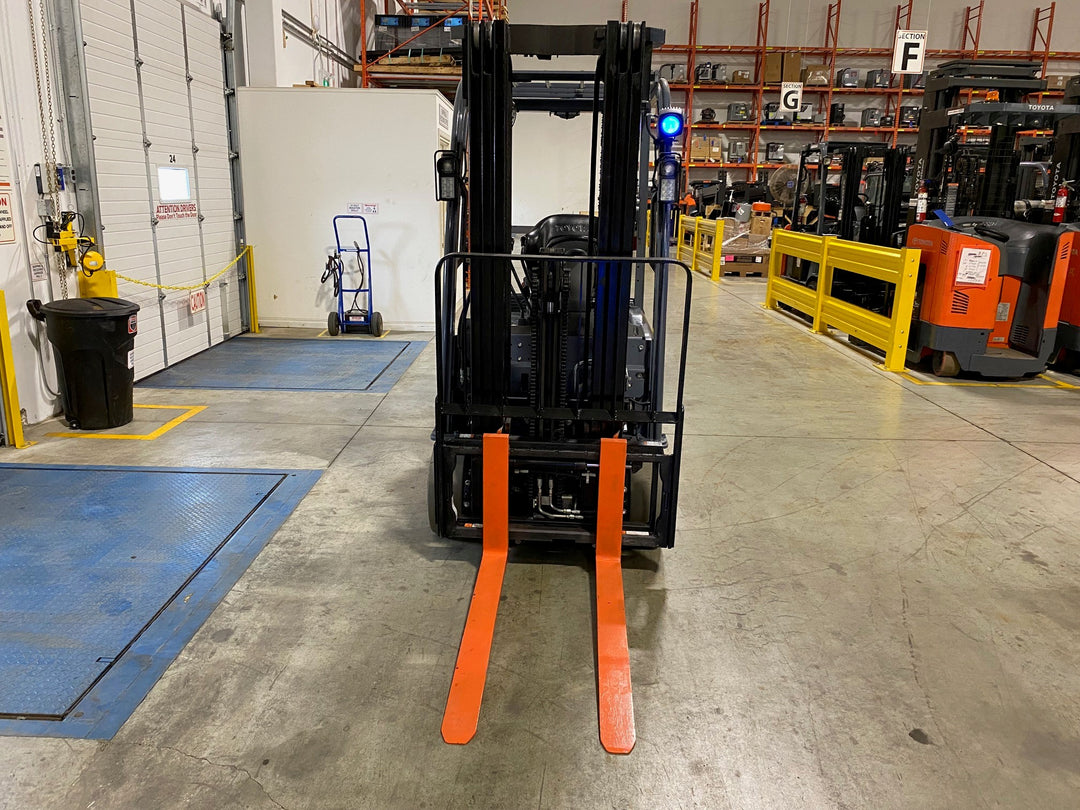 Used forklift for sale in Kitchener | 2022 TOYOTA 3,500 LB 3-Wheel Electric Forklift Longbox | Model: 8FBEH18U