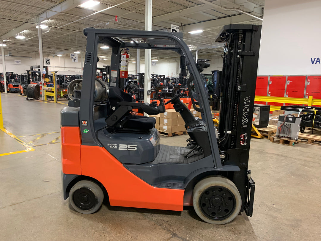 Used forklift for sale in Toronto | 2021 TOYOTA 5000 LB IC Cushion Forklift | Model: 8FGCU25