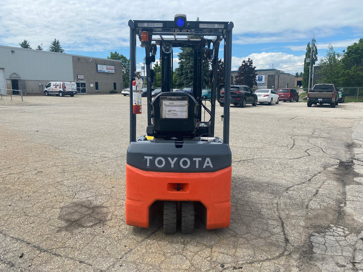 Used forklift for sale in Kitchener | 2021 TOYOTA 3,500 LB 3-Wheel Electric Forklift Longbox | Model: 8FBEH18U
