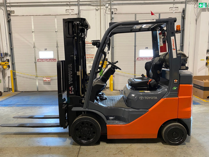 Used forklift for sale in Ajax | 2021 TOYOTA 5,000 LB IC Cushion Forklift | Model: 8FGCU25
