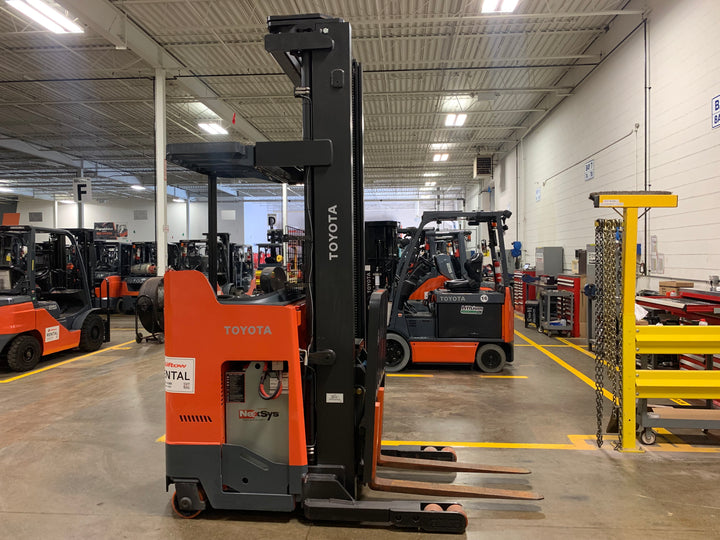 Used forklift for sale in Toronto | 2020 TOYOTA 4,500 LB Electric Reach Truck | Model: 9BR233M280
