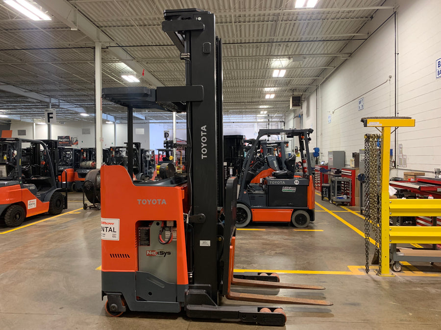 Used forklift for sale in Toronto | 2020 TOYOTA 4,500 LB Electric Reach Truck | Model: 9BR233M280