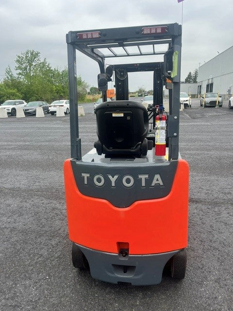 Used forklift for sale in Lachine | 2018 TOYOTA 5,000 LB Electric Cushion Forklift Longbox | Model: 8FBCHU25