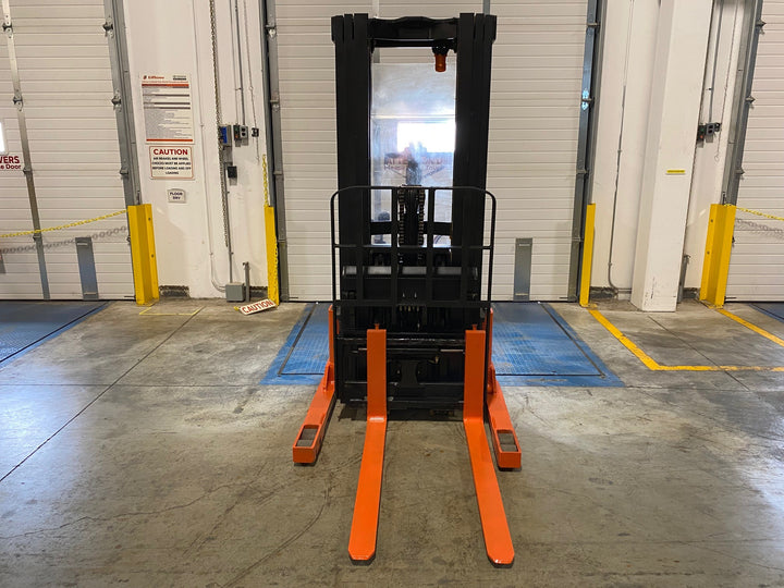Used forklift for sale in Ajax | 2020 TOYOTA 3000 LB Electric Walkie Reach Walkie Stacker | Model: 6BWR153F80