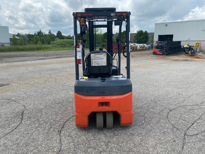 Used forklift for sale in Kitchener | 2019 TOYOTA 3,500 LB 3-Wheel Electric Forklift | Model: 8FBE18U