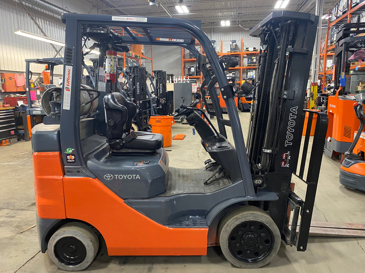 Used forklift for sale in Kitchener | 2021 TOYOTA 5,000 LB IC Cushion Forklift | Model: 8FGCU25