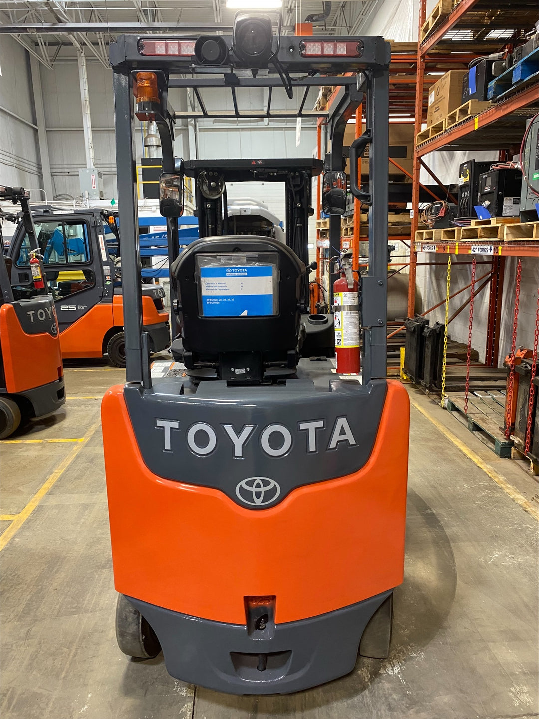 Used forklift for sale in Barrie | 2021 TOYOTA 5,000 LB Electric Cushion Forklift | Model: 8FBCU25