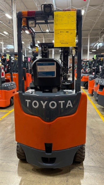 Used forklift for sale in Lachine | 2018 TOYOTA 5,000 LB Electric Cushion Forklift | Model: 8FBCU25