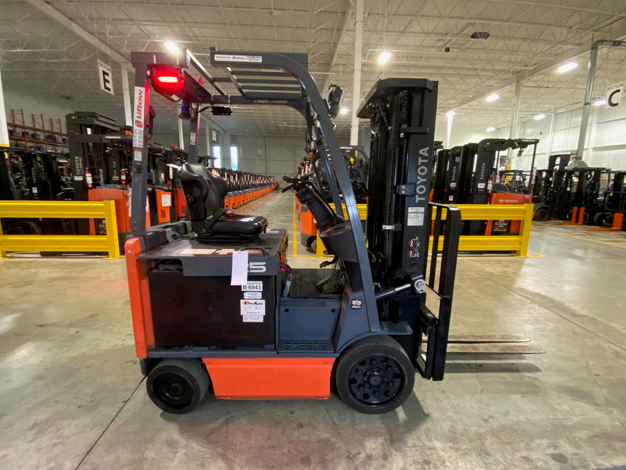 Used forklift for sale in Ajax | 2022 TOYOTA 5,000 LB Electric Cushion Forklift | Model: 8FBCU25